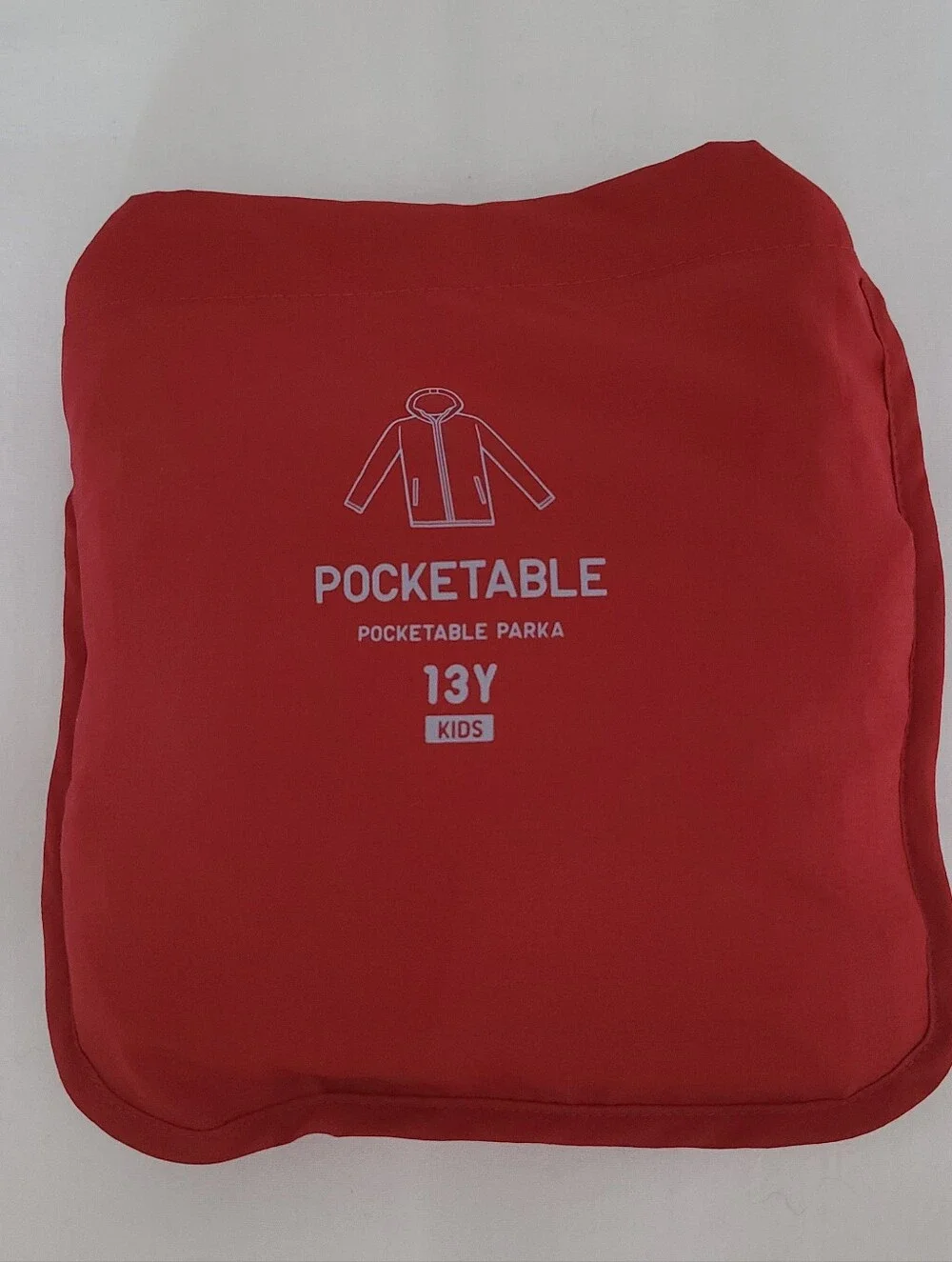 Uniqlo Kid's Lightweight Red Hooded Jacket Size 13 Or XS Adults